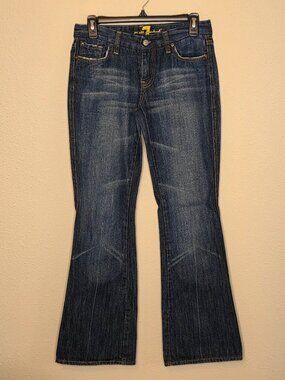 7 For All Mankind “A‑Pocket” Bootcut Flare Jeans – Dark Wash – Women’s Size 27
